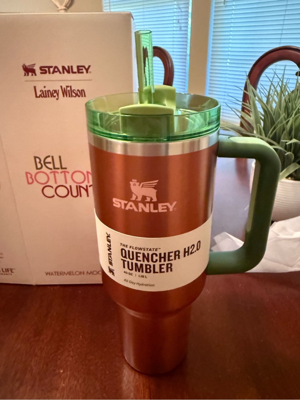 Stanley 40oz Authentic NIB Lainey Wilson Watermelon Moonshine